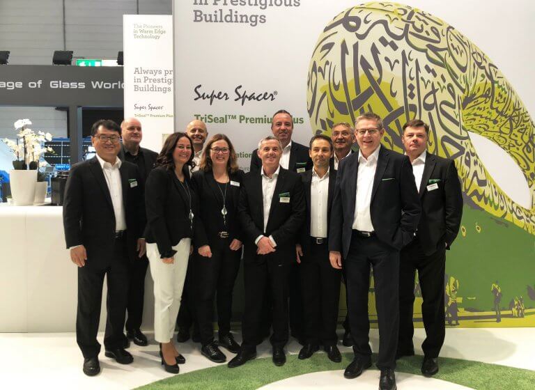 The Edgetech team at the Glasstec Expo 2018