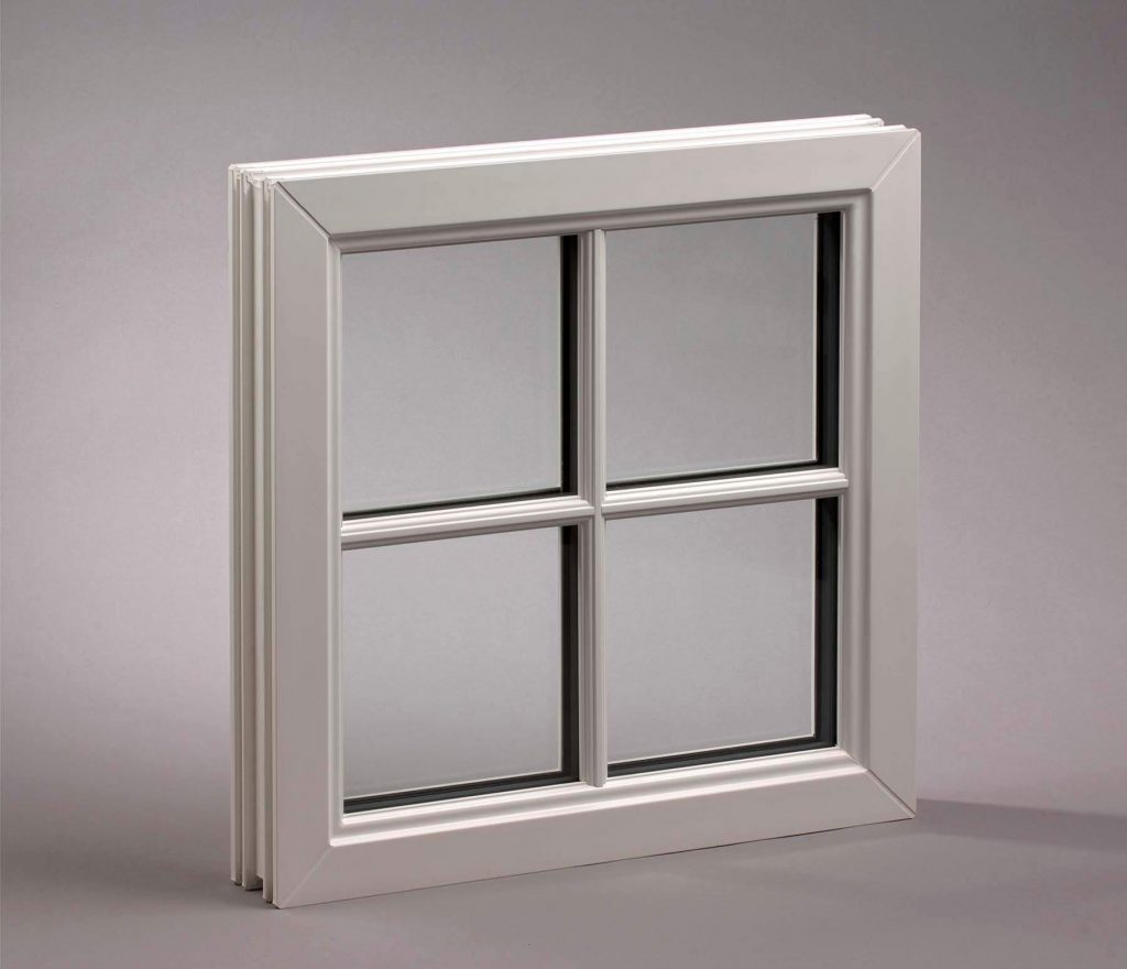 Complete window frame with Georgian bars